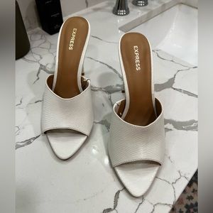 White Express Heels